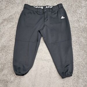 Adidas Aeroready Womens XL Black Softball Pants Knickers Athletic Sports 7451